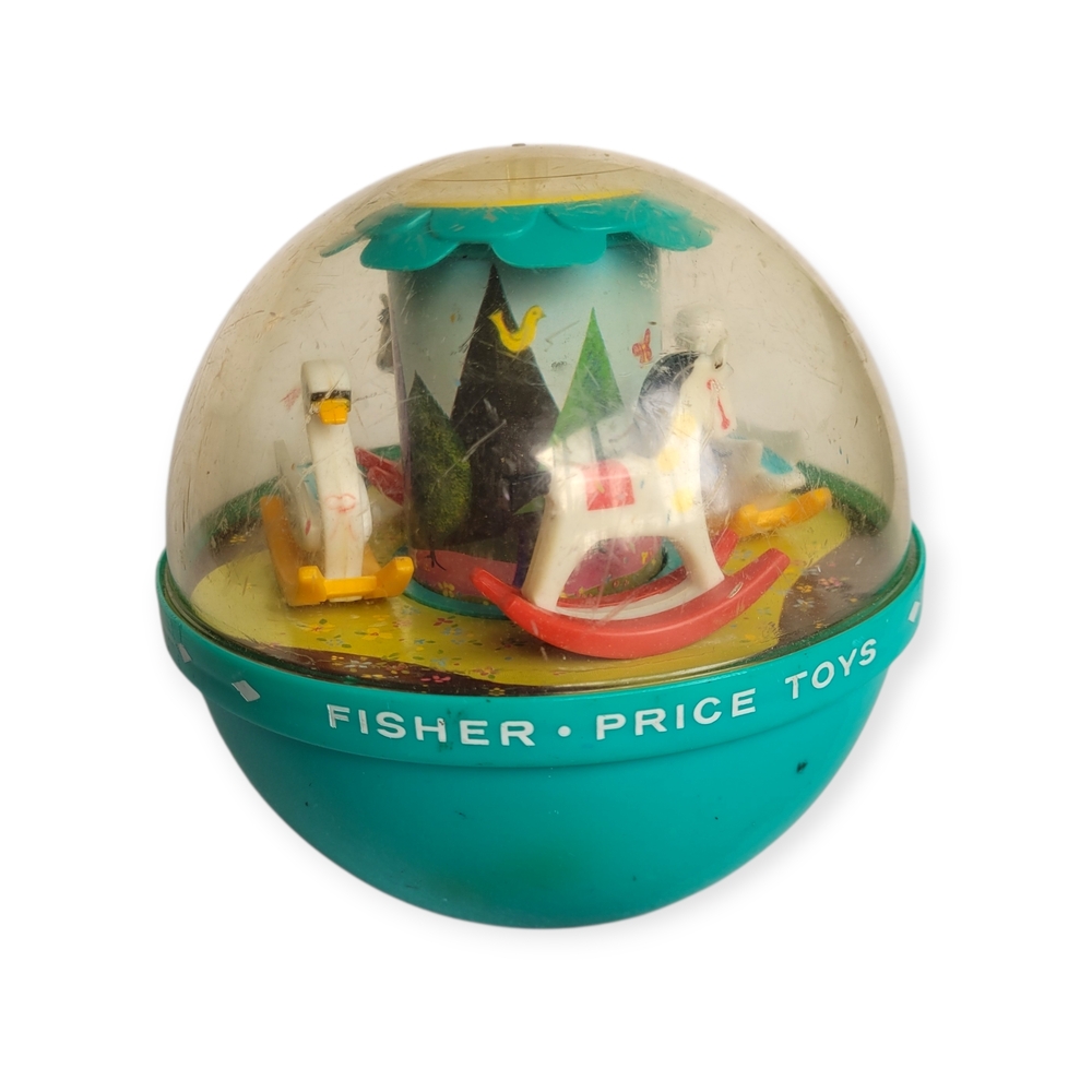 Vintage 1966 Fisher-Price Roly Poly Chime Ball toy model #165